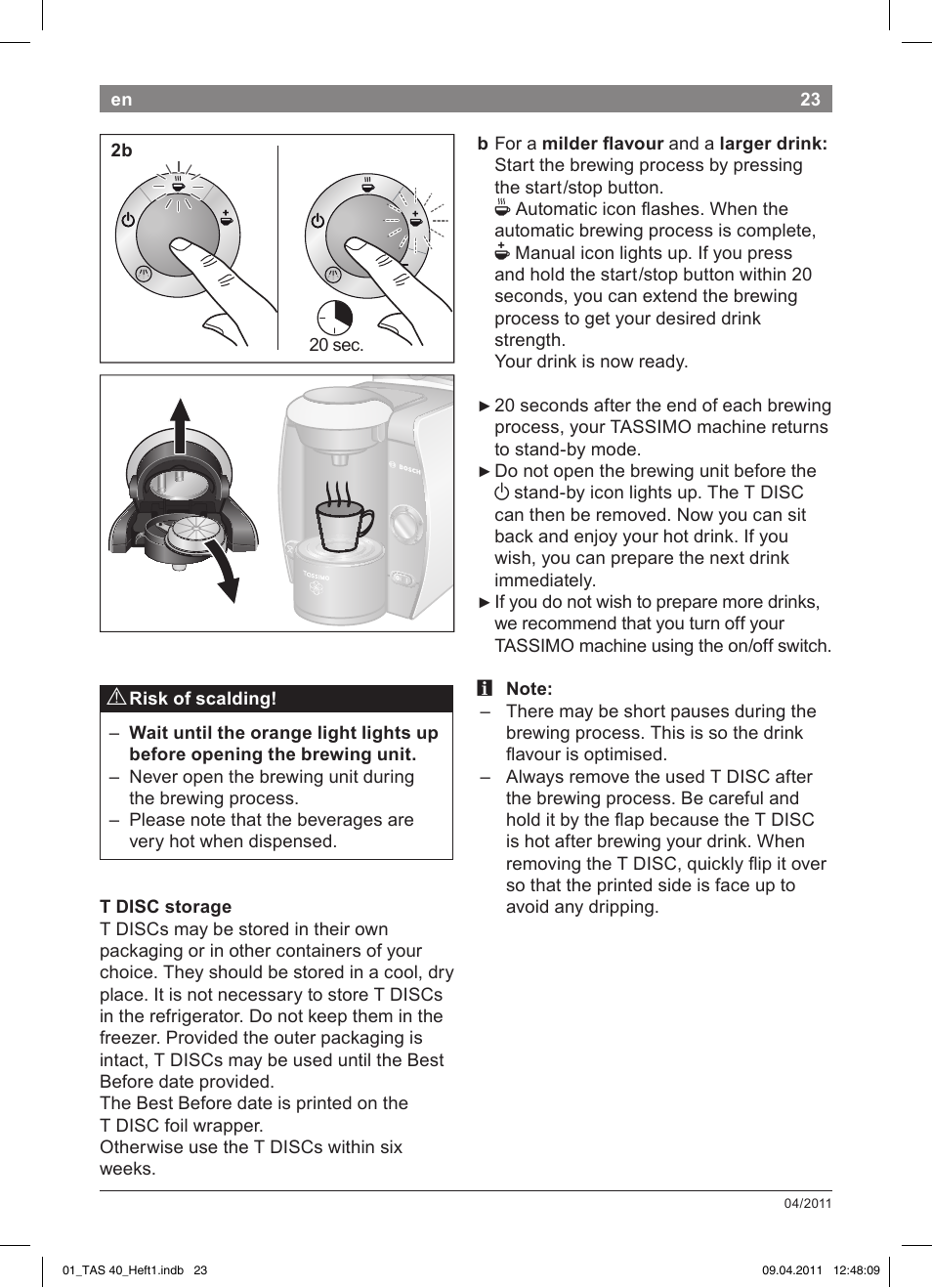 Bosch Multigetränkesystem TAS4011 Silk Silver anthrazit User Manual | Page 25 / 154