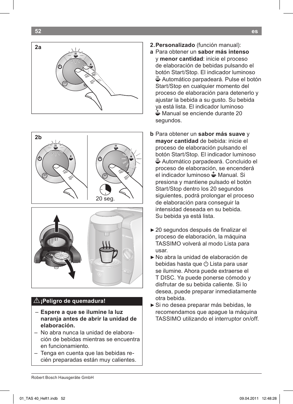 Bosch Multigetränkesystem TAS4011 Silk Silver anthrazit User Manual | Page 54 / 154