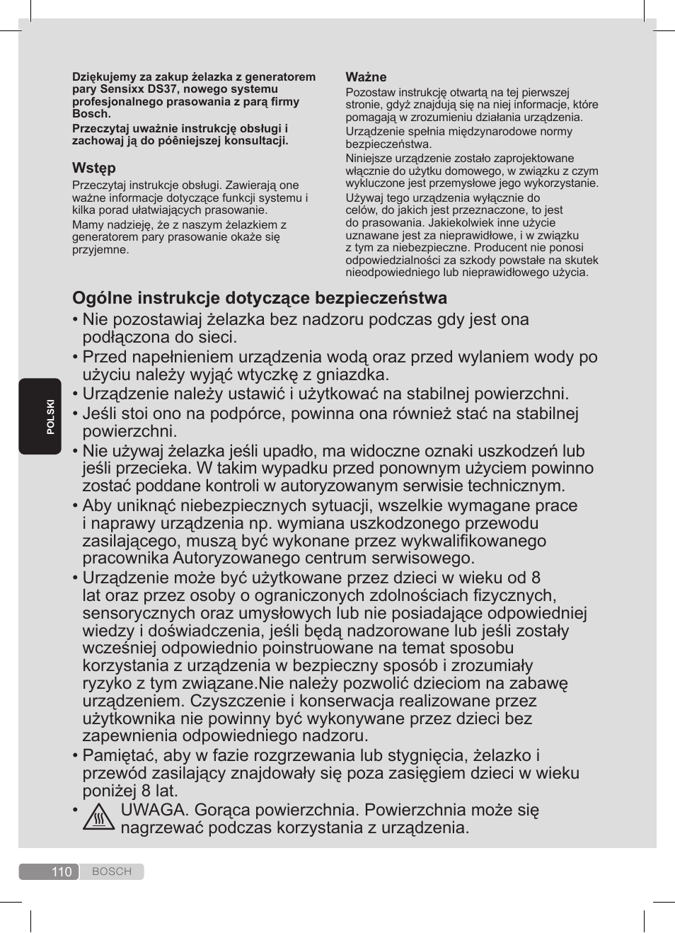 Bosch TDS372410E weiß grün Dampfstation Sensixx DS37 ProEnergy User Manual | Page 110 / 160