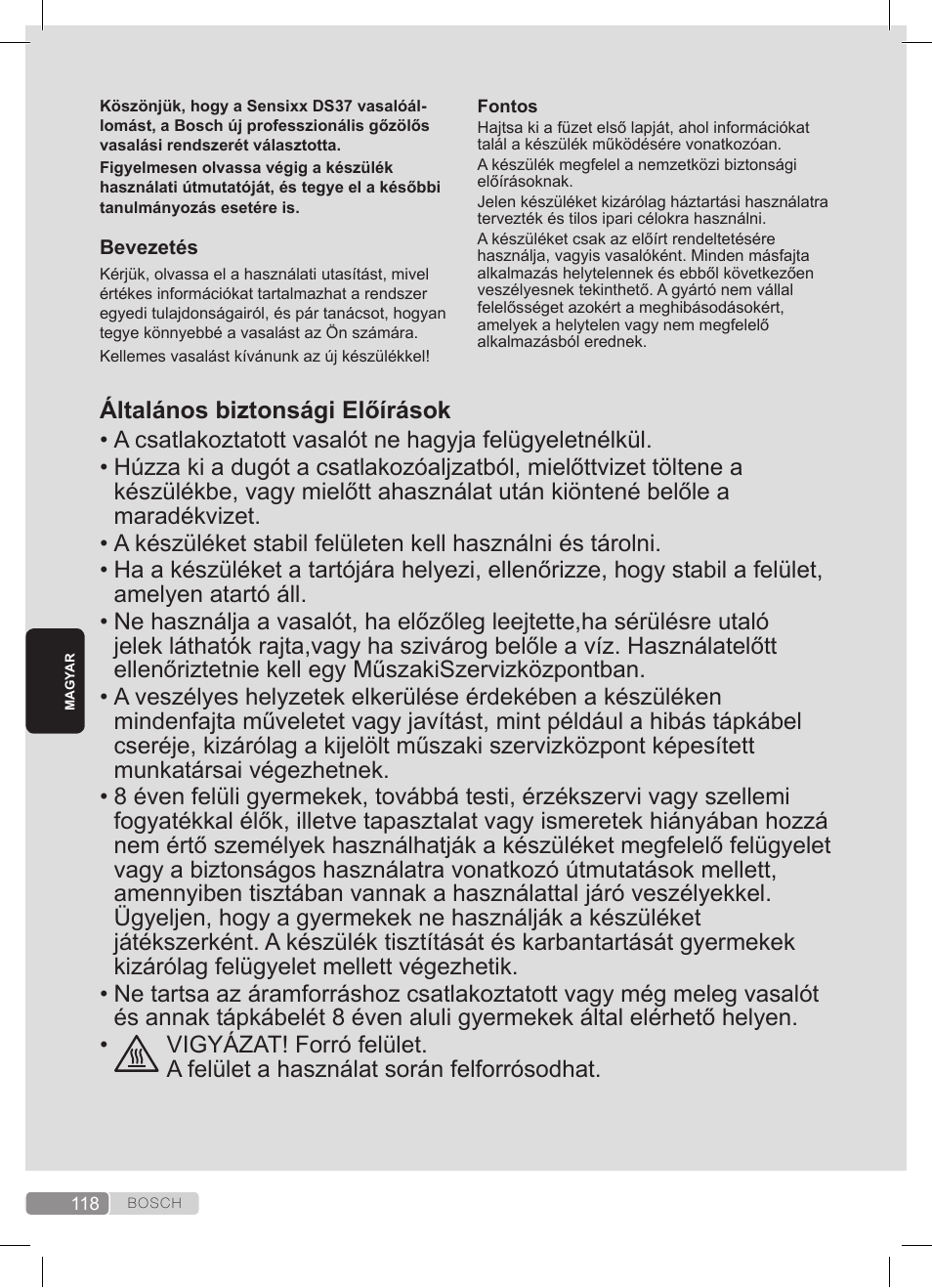 Bosch TDS372410E weiß grün Dampfstation Sensixx DS37 ProEnergy User Manual | Page 118 / 160