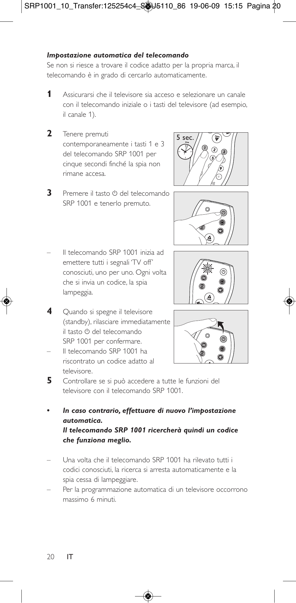 Philips SRP1001 User Manual | Page 20 / 96