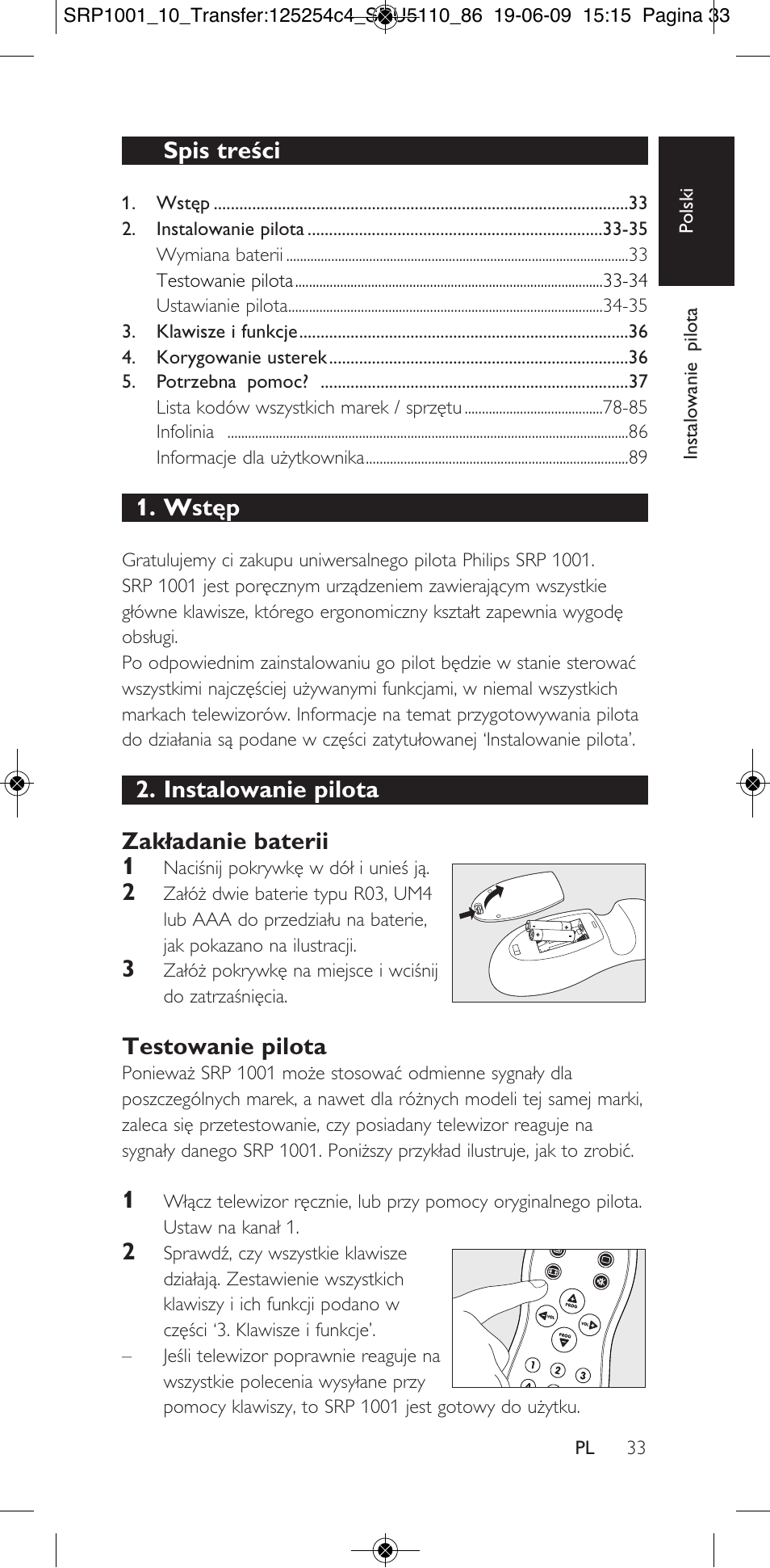 Philips SRP1001 User Manual | Page 33 / 96