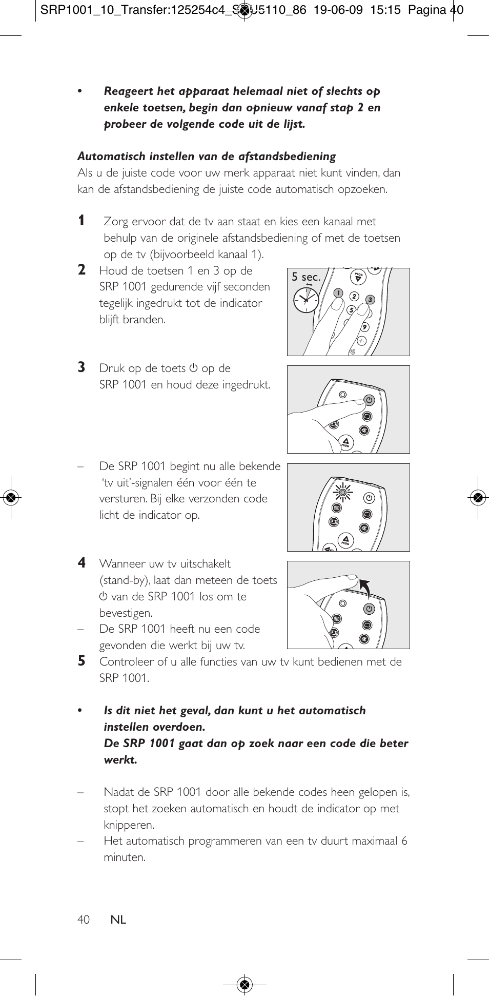 Philips SRP1001 User Manual | Page 40 / 96