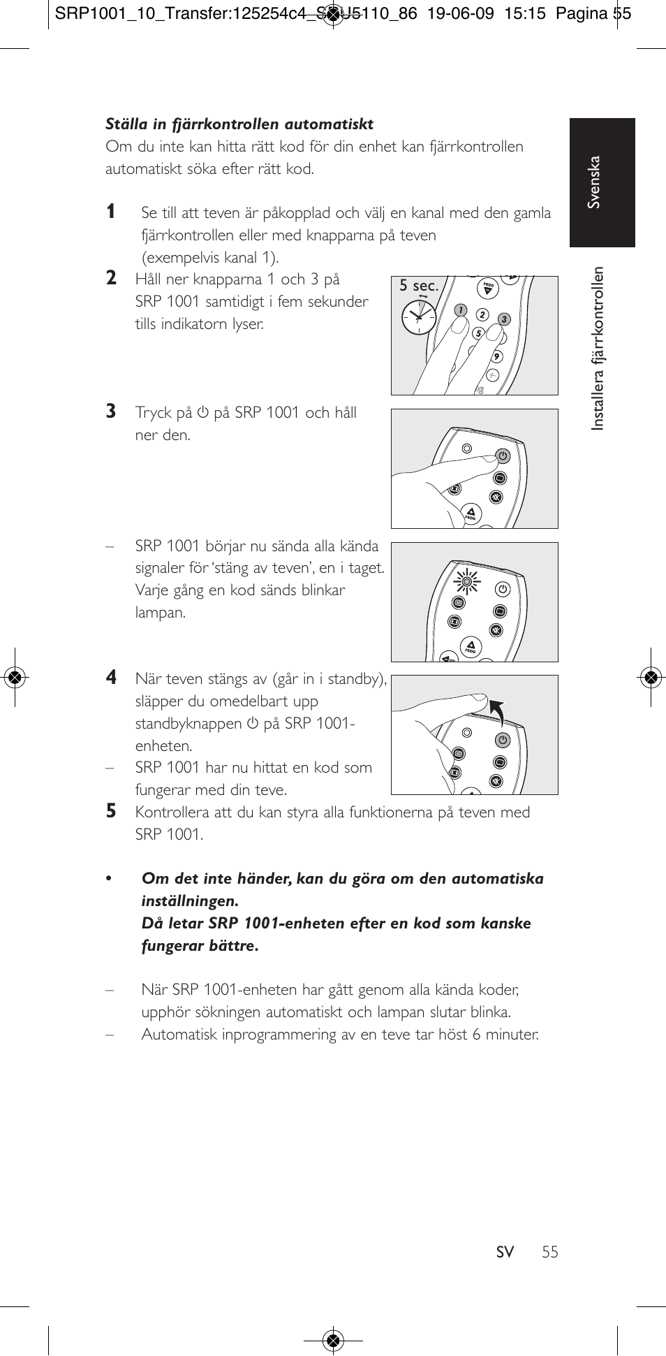 Philips SRP1001 User Manual | Page 55 / 96