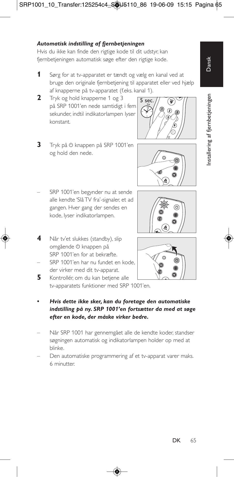 Philips SRP1001 User Manual | Page 65 / 96