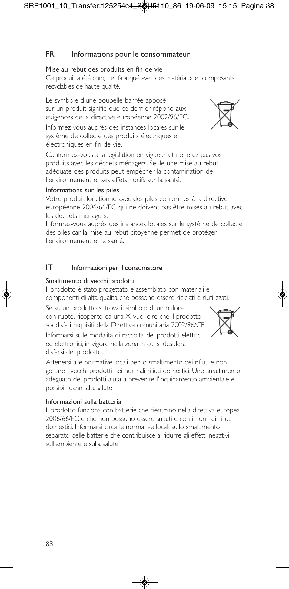 Philips SRP1001 User Manual | Page 88 / 96