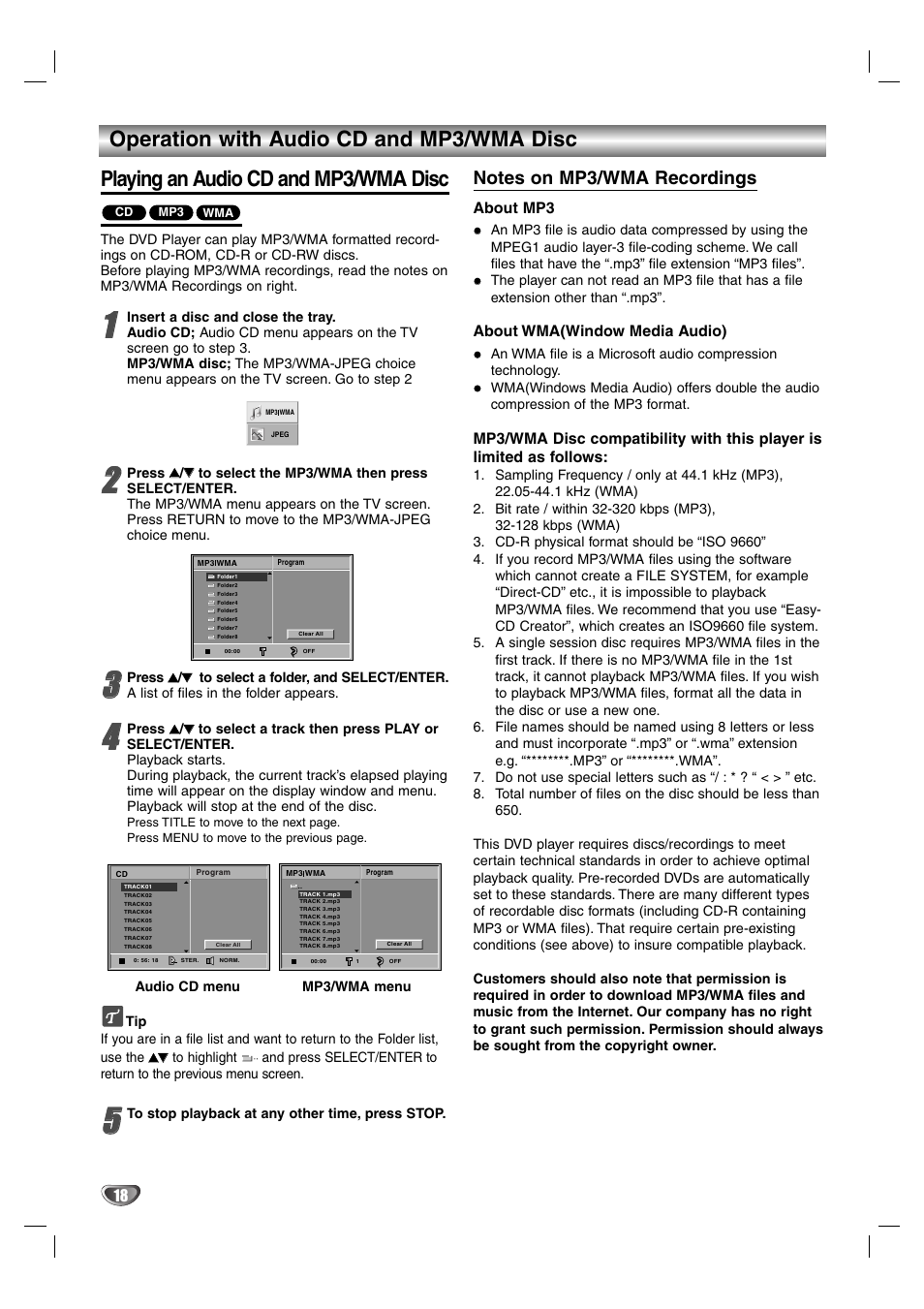 LG DS375 User Manual | Page 44 / 52