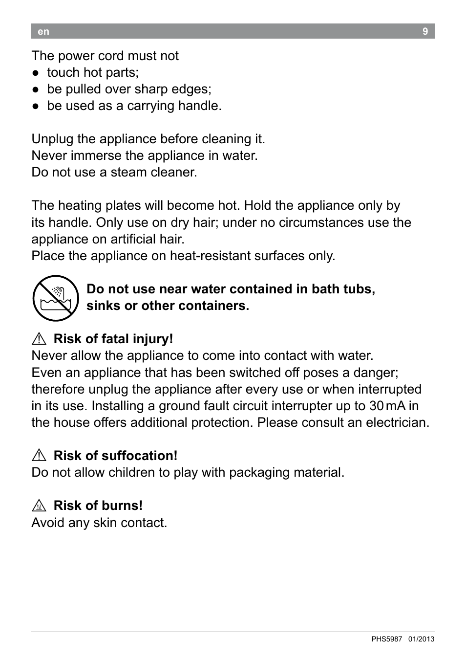 Bosch PHS5987S Keratin Advance Haarglätter SYOSS Glanzversiegelungs-Fluid User Manual | Page 13 / 132