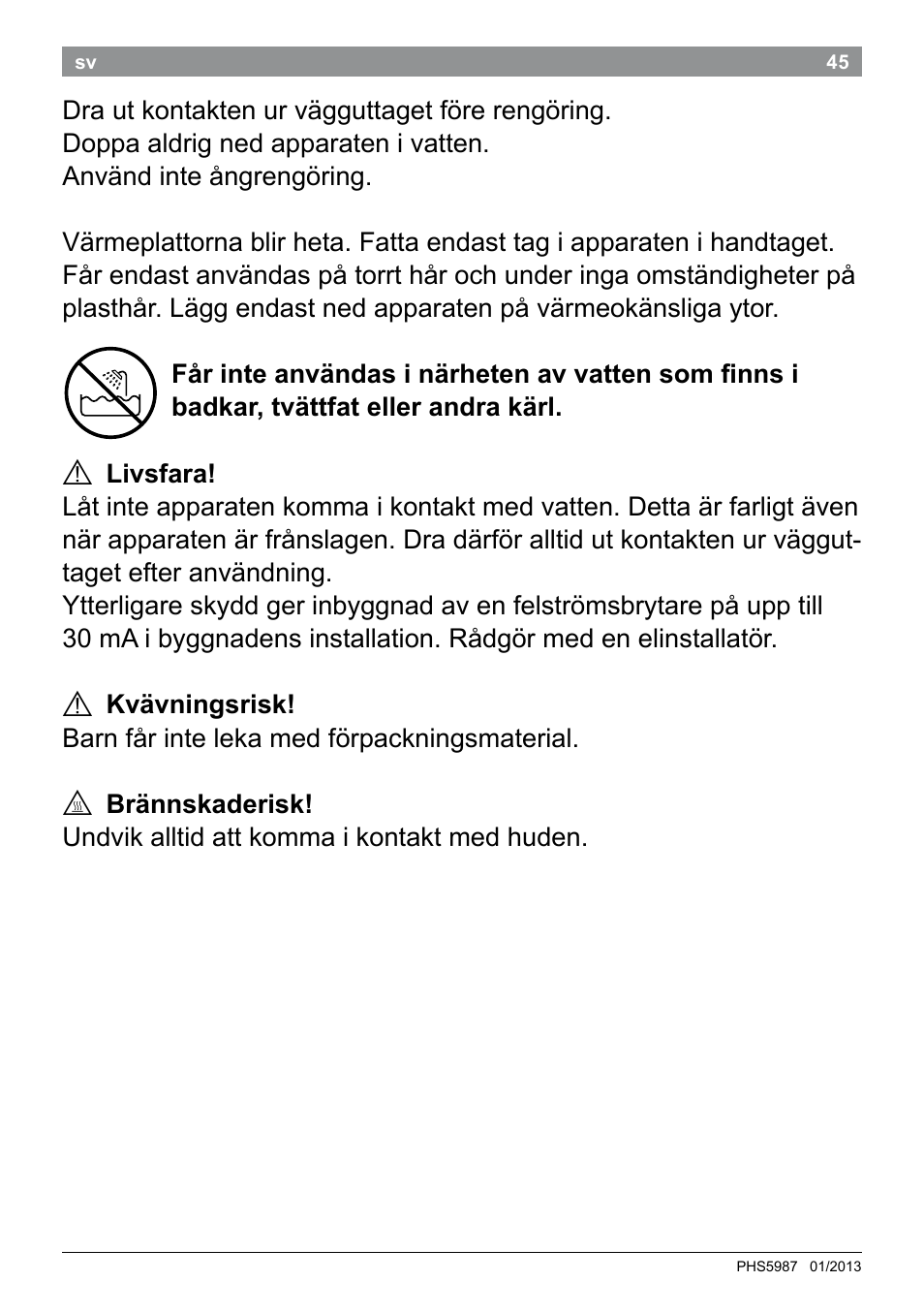 Bosch PHS5987S Keratin Advance Haarglätter SYOSS Glanzversiegelungs-Fluid User Manual | Page 49 / 132