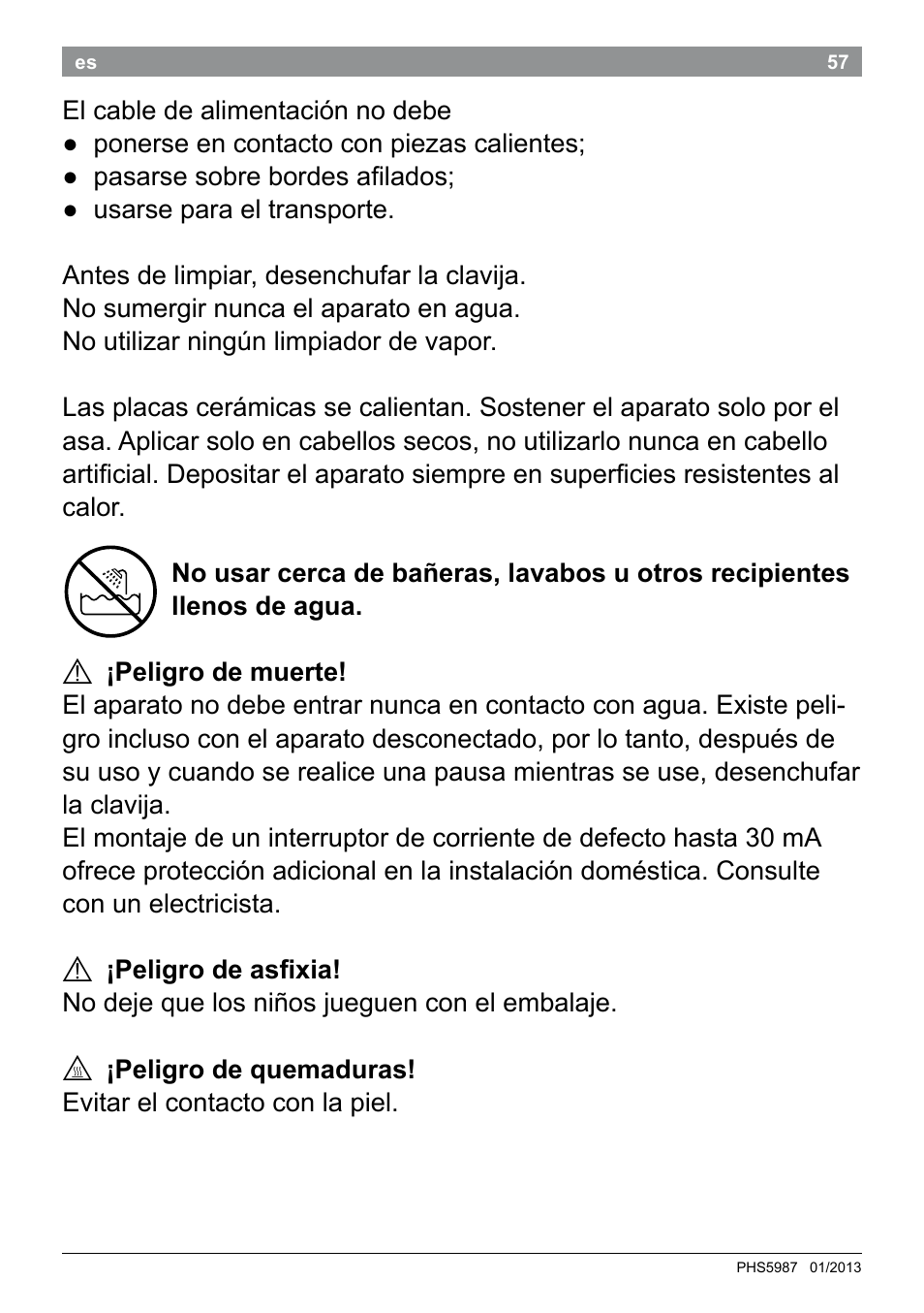 Bosch PHS5987S Keratin Advance Haarglätter SYOSS Glanzversiegelungs-Fluid User Manual | Page 61 / 132