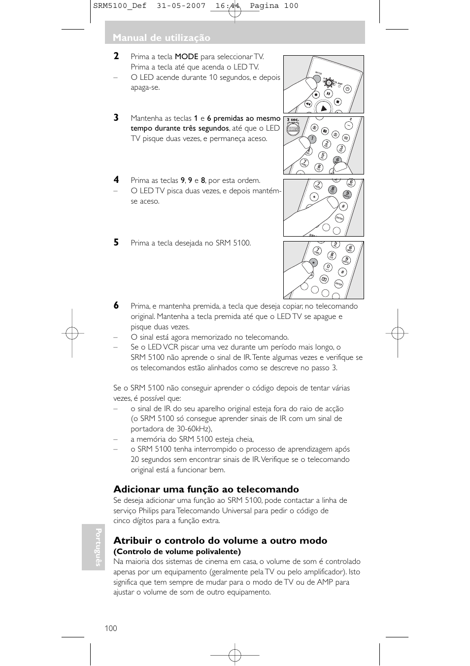 Philips SRM5100 User Manual | Page 100 / 144