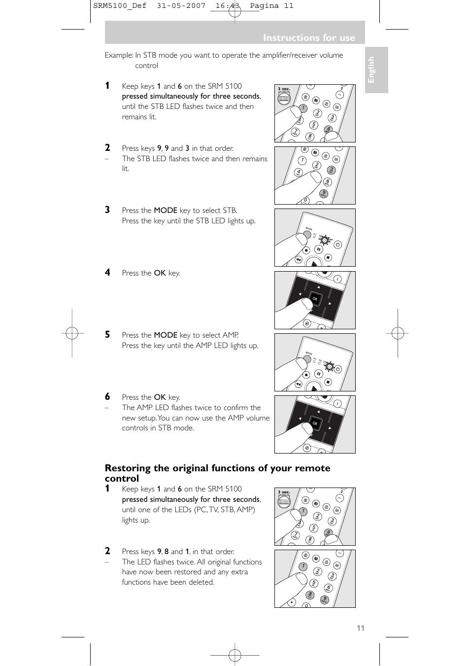 Philips SRM5100 User Manual | Page 11 / 144