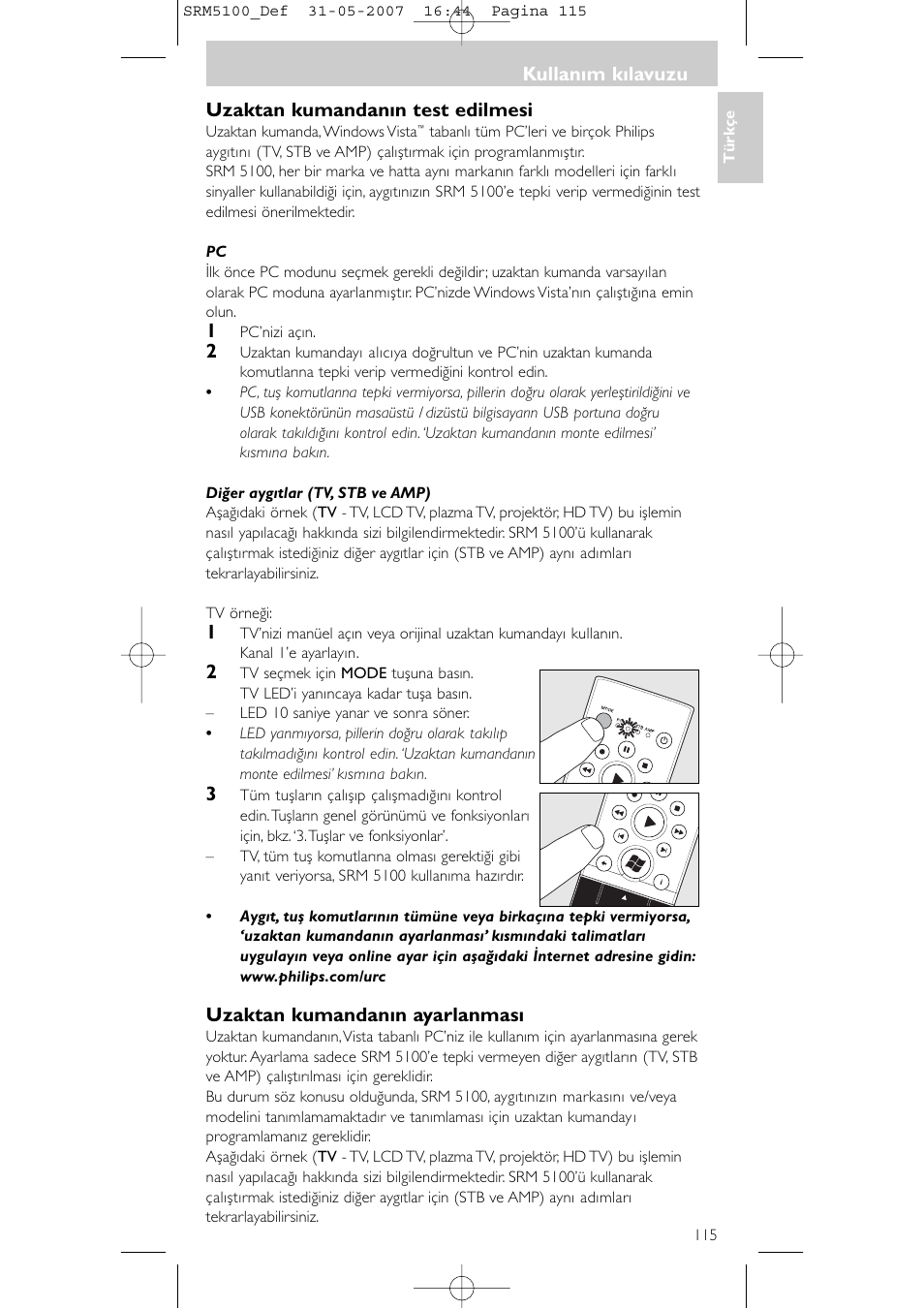 Philips SRM5100 User Manual | Page 115 / 144