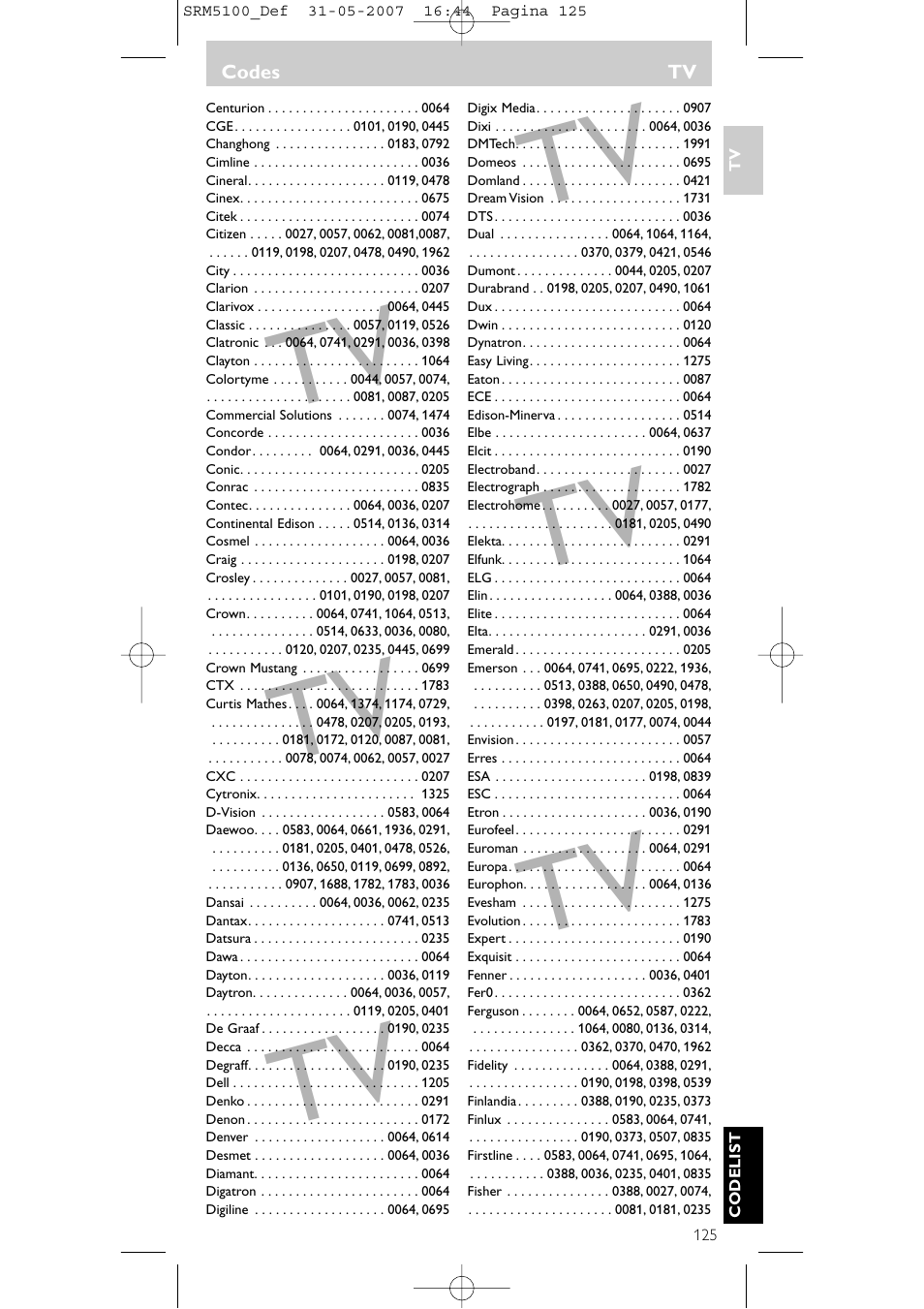 Philips SRM5100 User Manual | Page 125 / 144