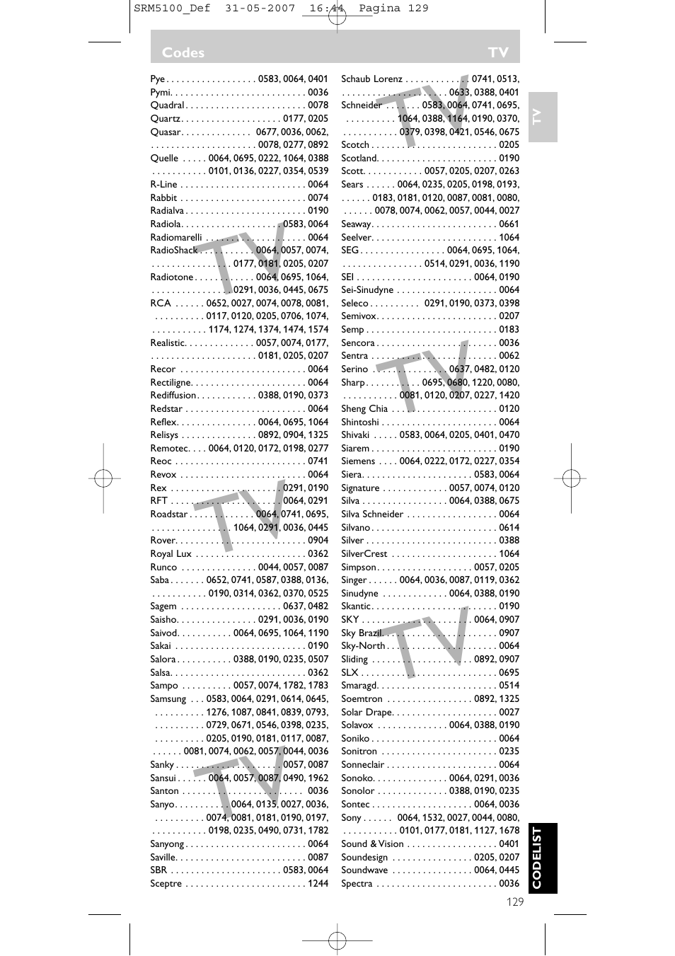 Philips SRM5100 User Manual | Page 129 / 144