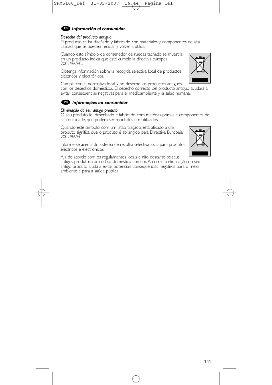 Philips SRM5100 User Manual | Page 141 / 144