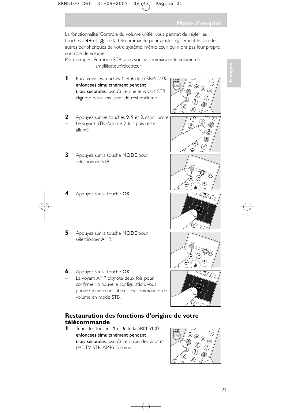 Philips SRM5100 User Manual | Page 21 / 144