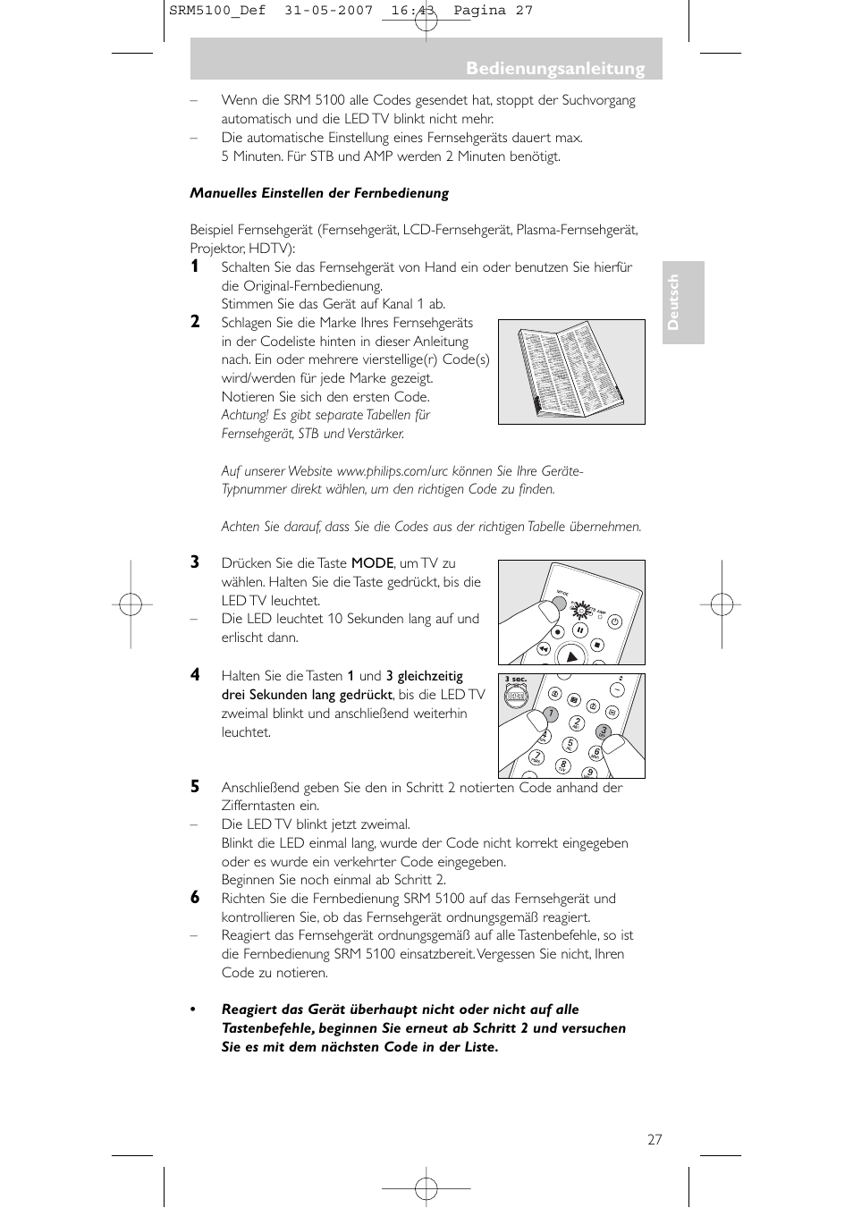 Philips SRM5100 User Manual | Page 27 / 144