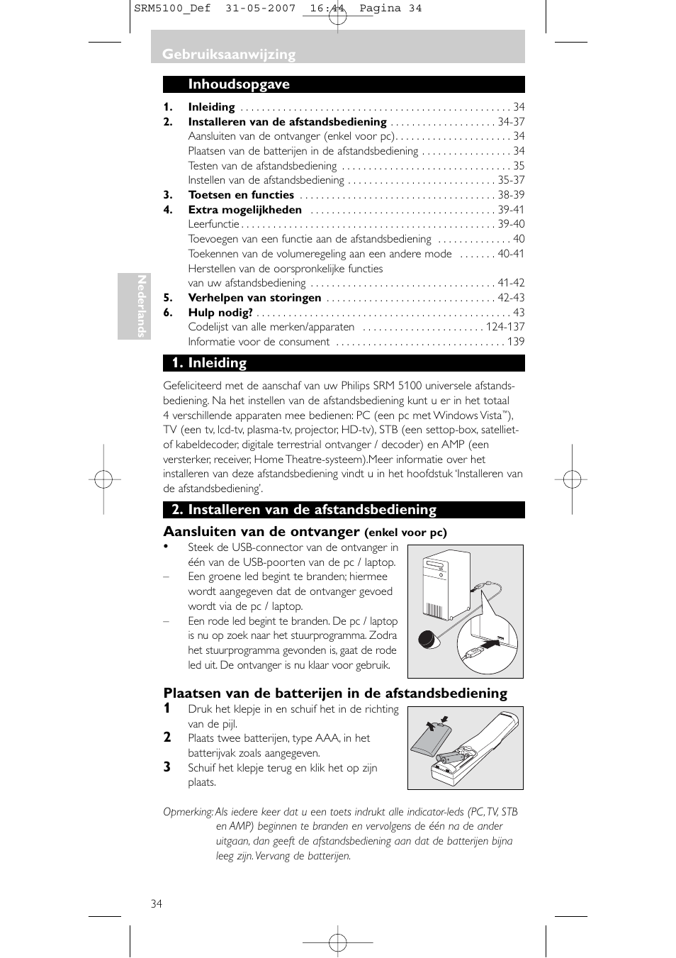 Philips SRM5100 User Manual | Page 34 / 144