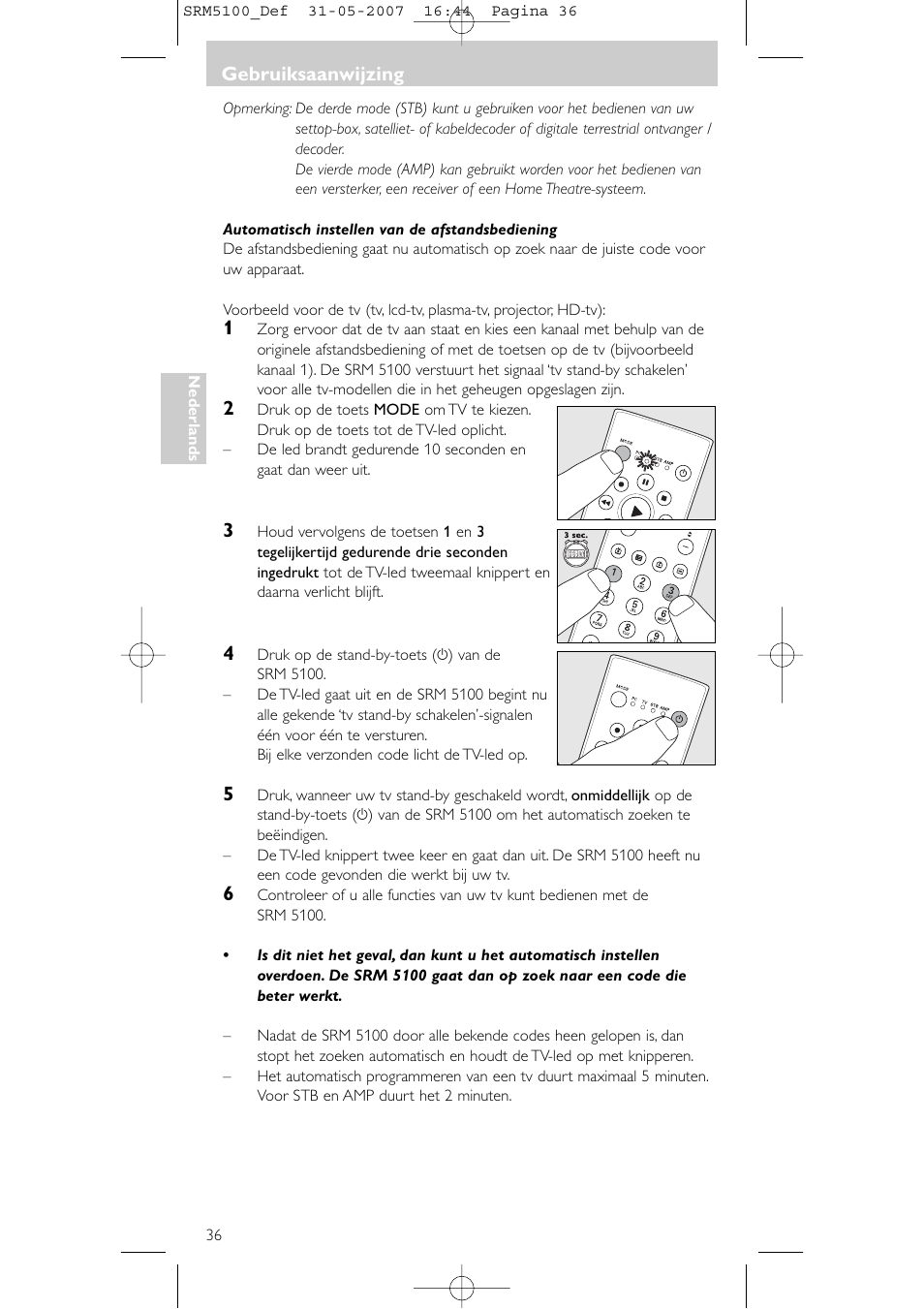 Philips SRM5100 User Manual | Page 36 / 144