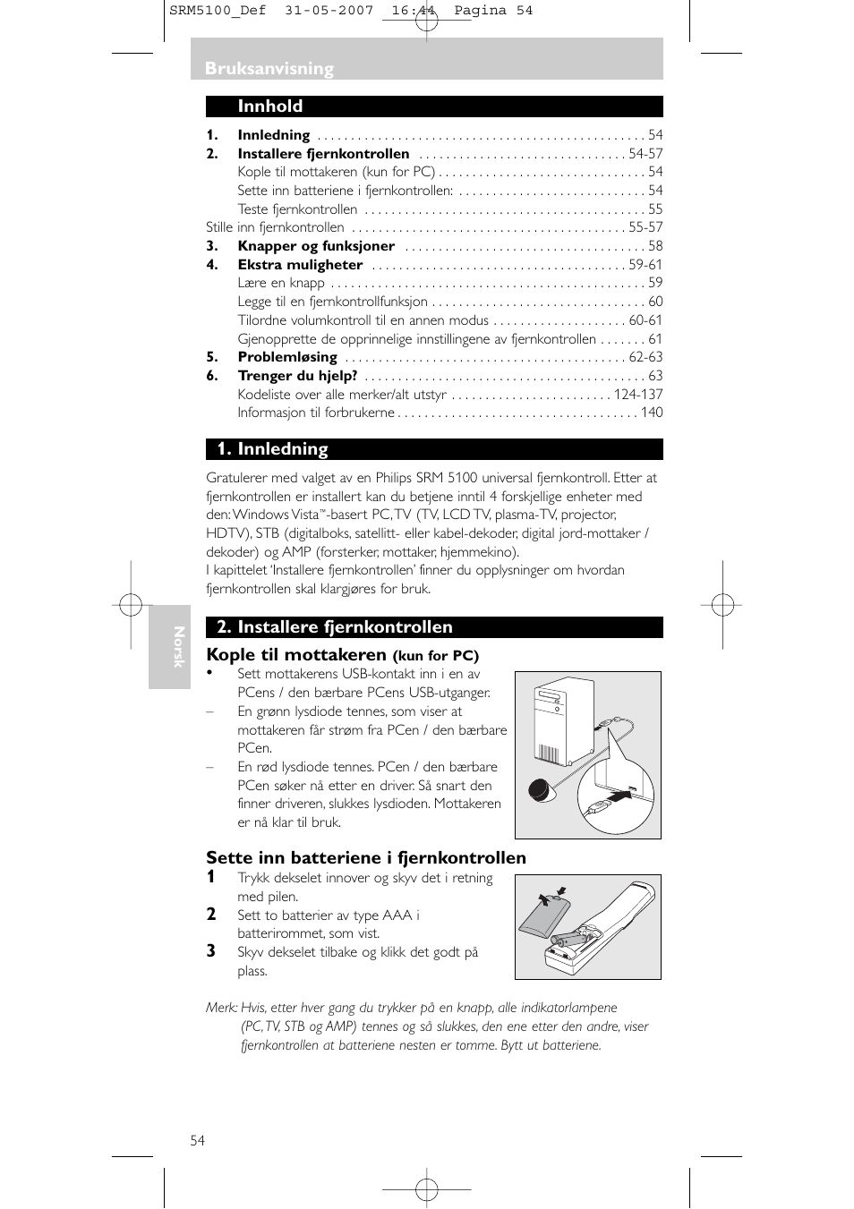 Philips SRM5100 User Manual | Page 54 / 144