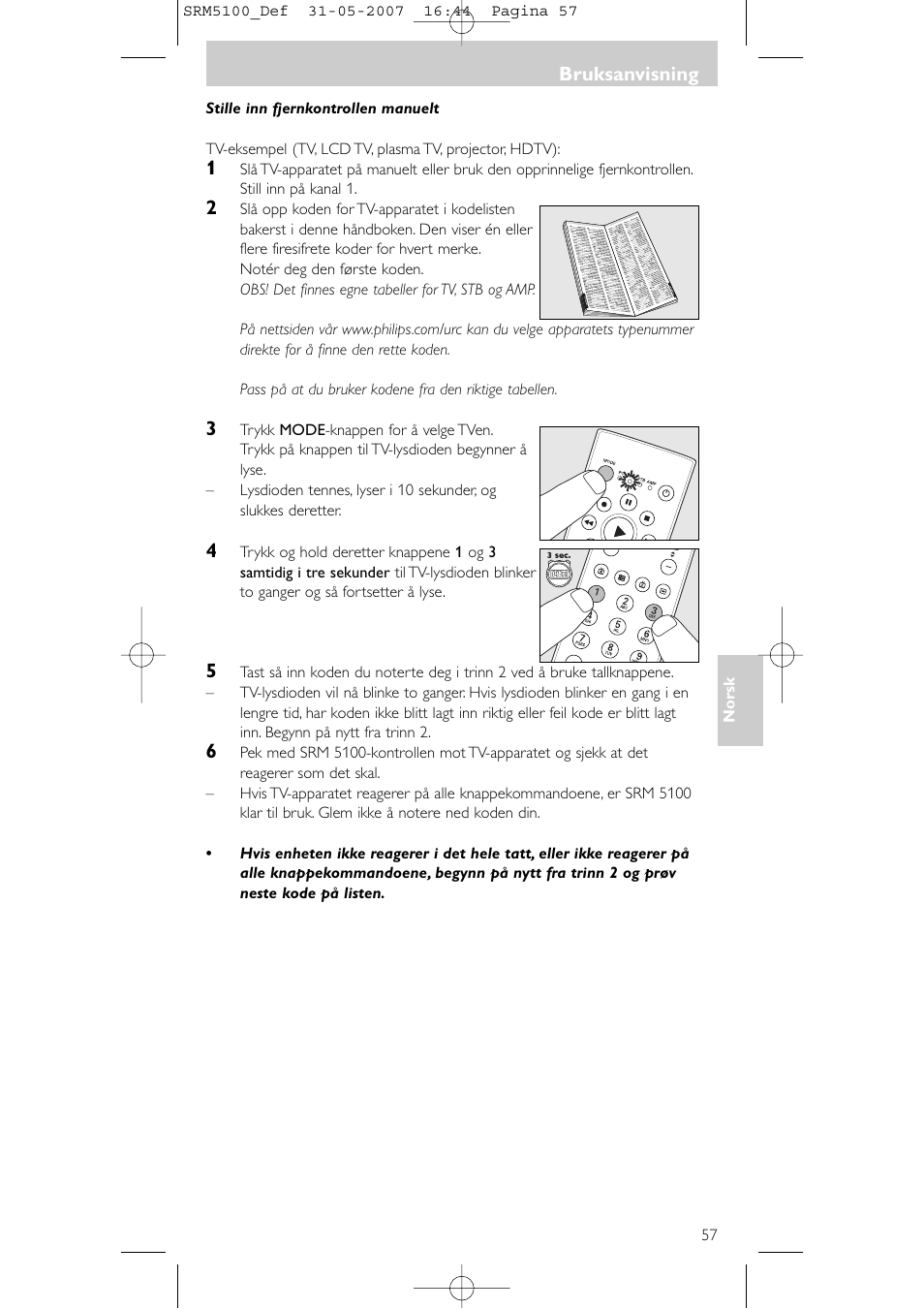 Philips SRM5100 User Manual | Page 57 / 144