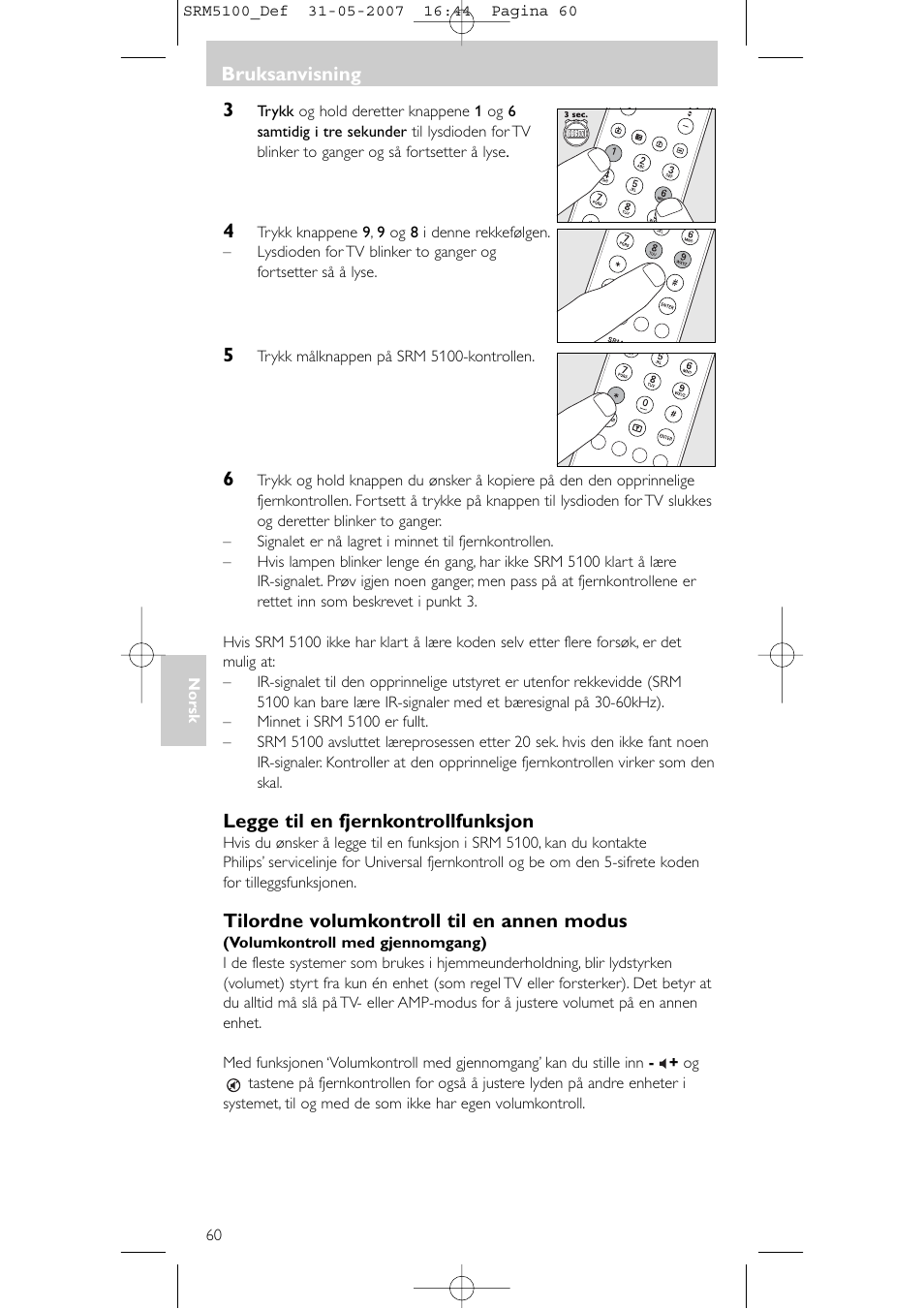 Philips SRM5100 User Manual | Page 60 / 144