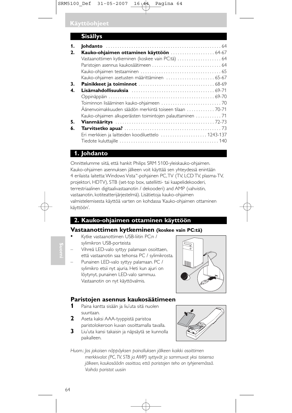 Philips SRM5100 User Manual | Page 64 / 144