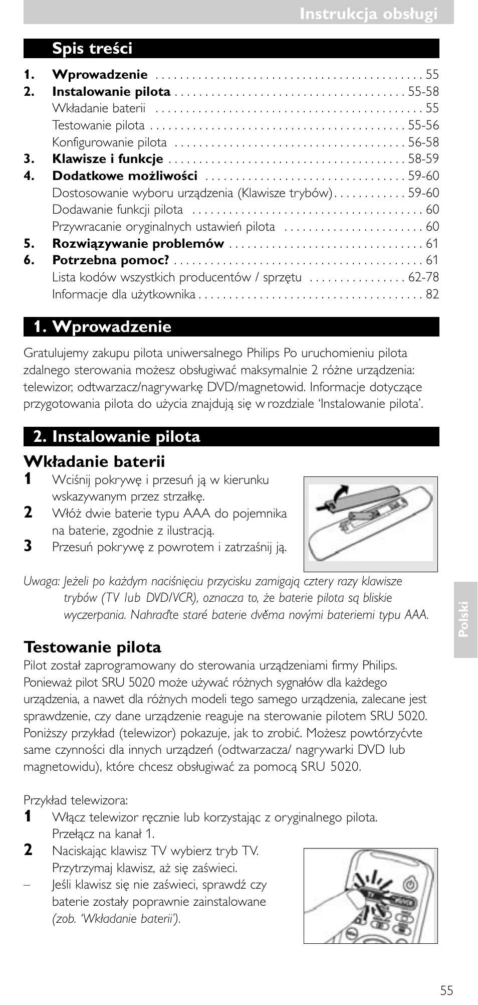 Philips SRU 5020/87 User Manual | Page 54 / 83