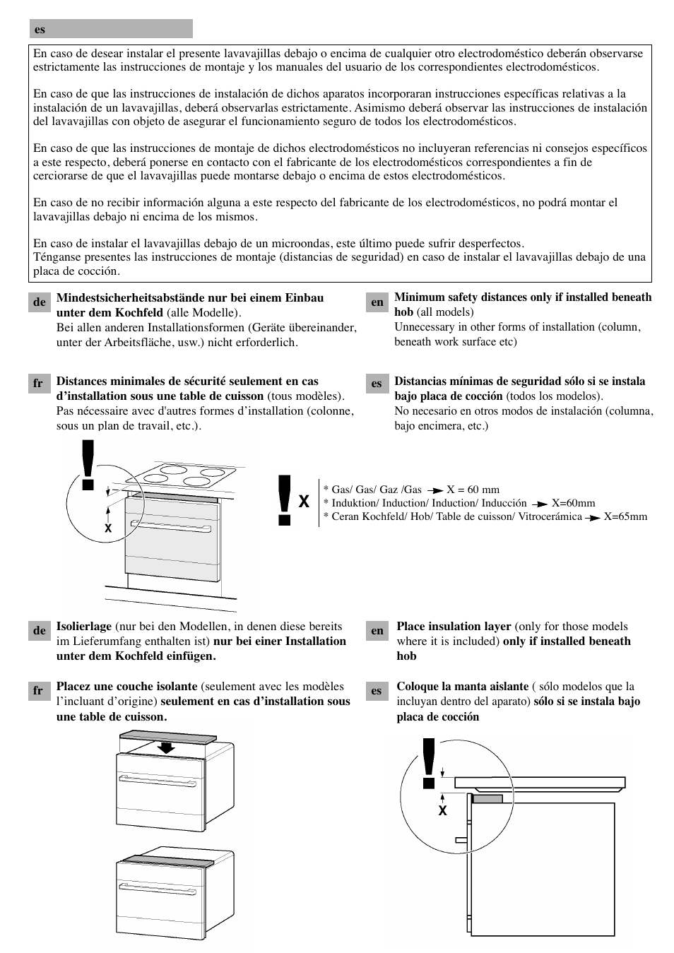 Bosch SCE64M55EU ActiveWater Smart Modular-Geschirrspüler Einbaugerät Höhe 60cm - Edelstahl User Manual | Page 2 / 2