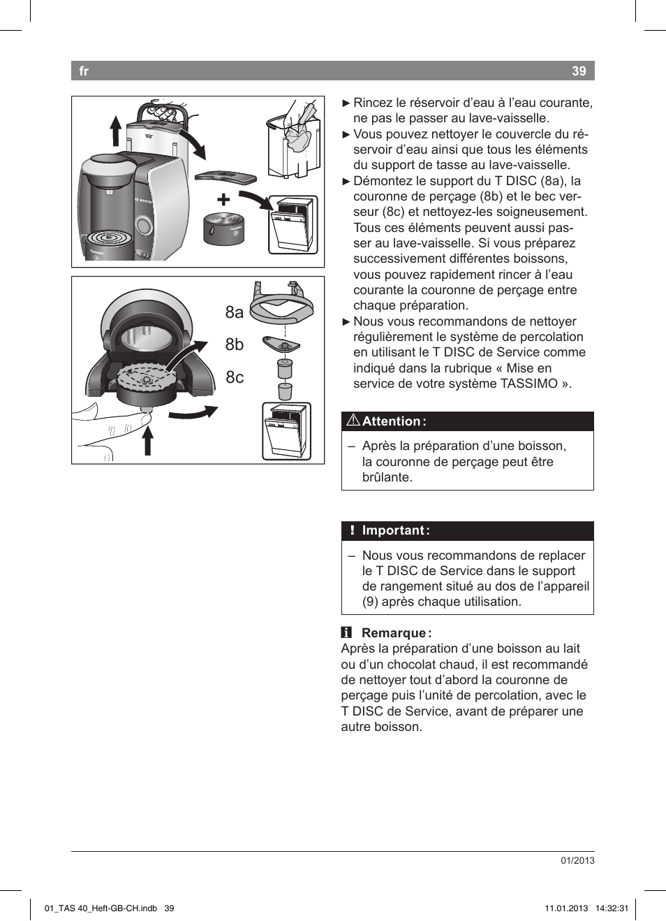 8a 8b 8c | Bosch Multigetränkesystem TAS4011 Silk Silver anthrazit User Manual | Page 39 / 58