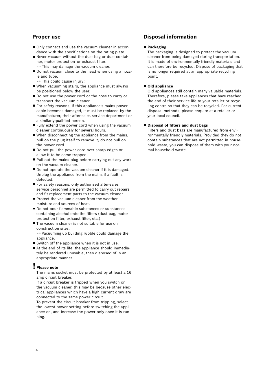 Bosch Bodenstaubsauger Beutel BSGL32400 kirschrot-metallic Bosch GL-30 2400W User Manual | Page 10 / 123