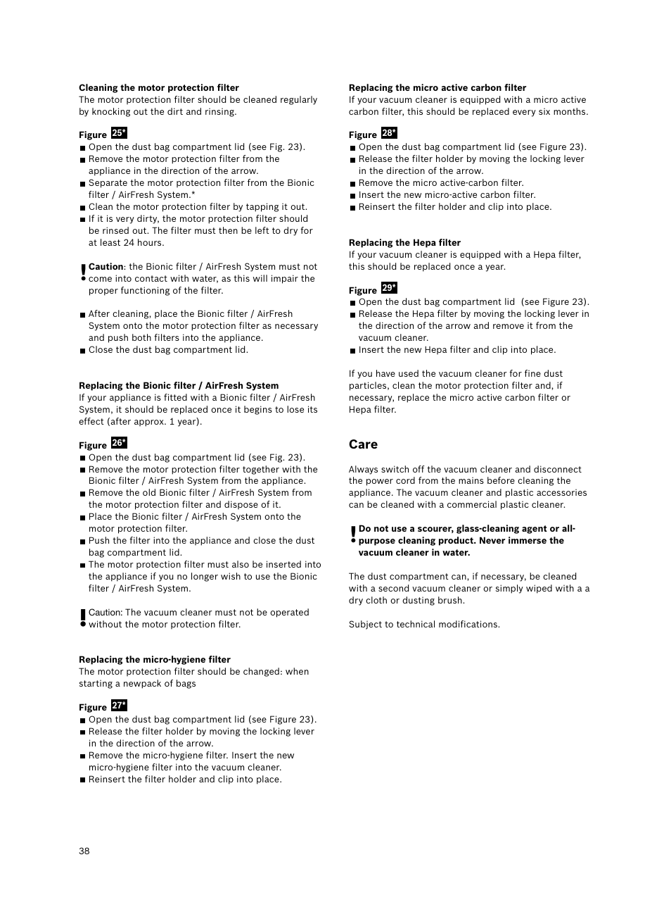 Bosch Bodenstaubsauger Beutel BSGL32400 kirschrot-metallic Bosch GL-30 2400W User Manual | Page 44 / 123