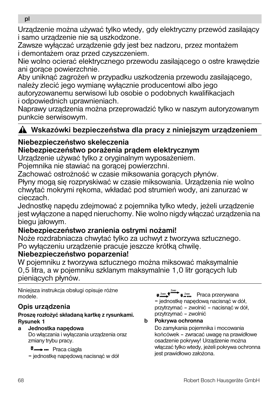 Bosch MMR08R2 Universal -Zerkleinerer rot grau User Manual | Page 68 / 102