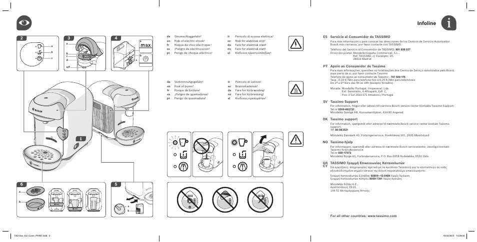 Infoline | Bosch TASSIMO T12 TAS1204 User Manual | Page 2 / 58