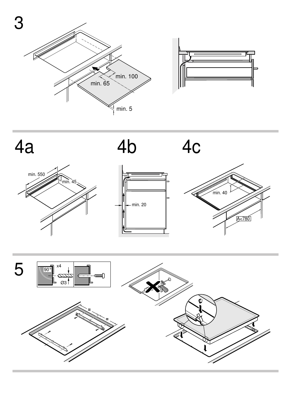 D e f | Bosch PIN845F17E Edelstahl umlaufender Rahmen Induktions-Kochstelle Glaskeramik User Manual | Page 2 / 14