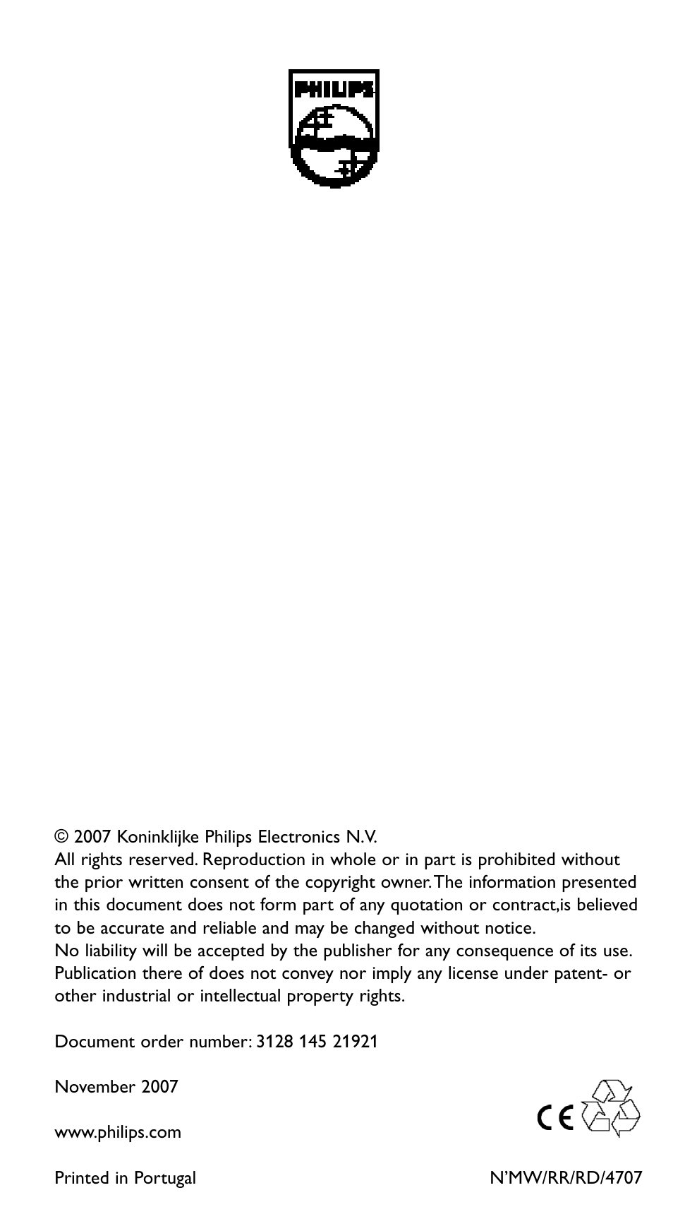 Philips SRU5120 User Manual | Page 104 / 104