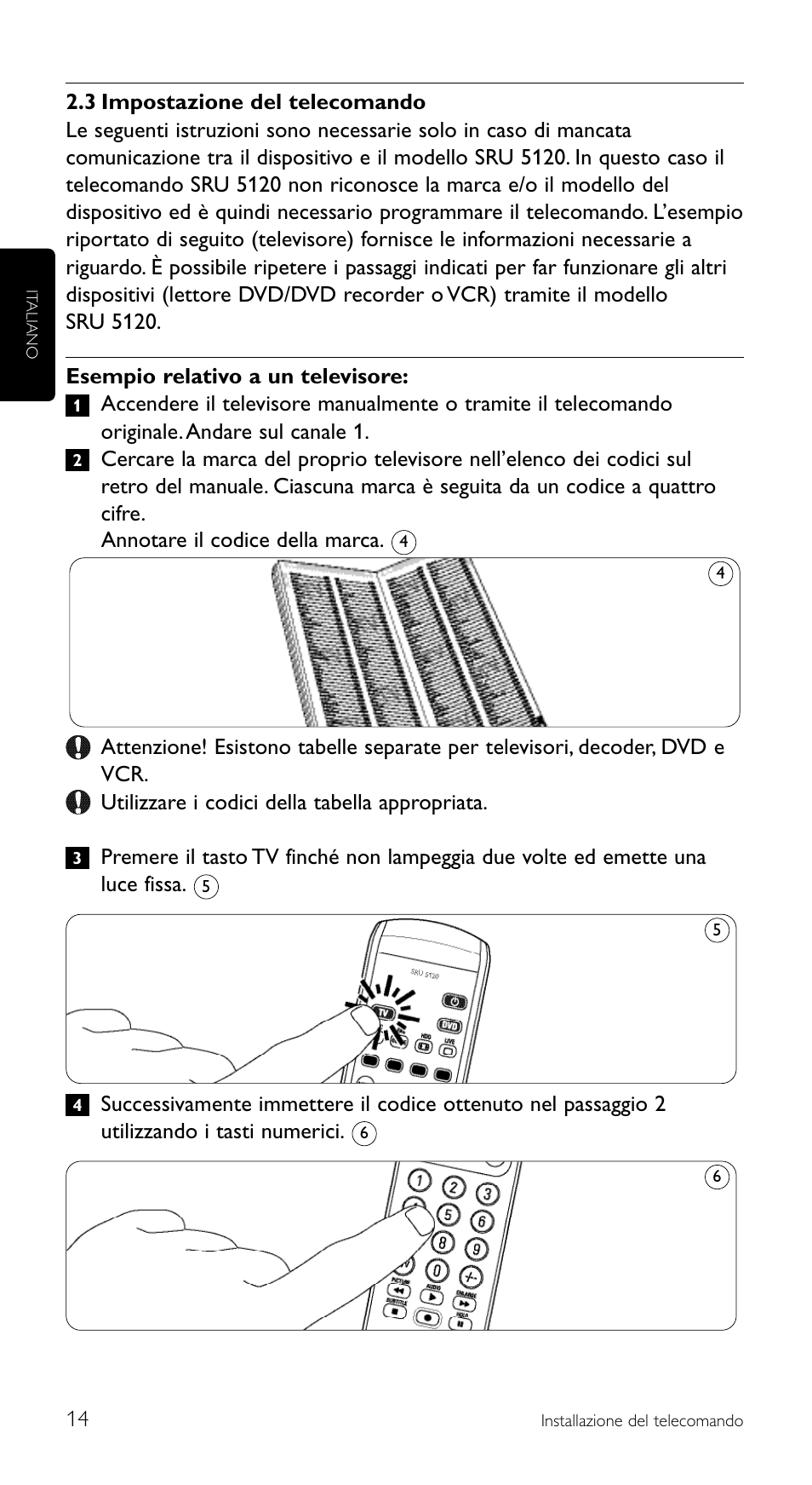 Philips SRU5120 User Manual | Page 14 / 104