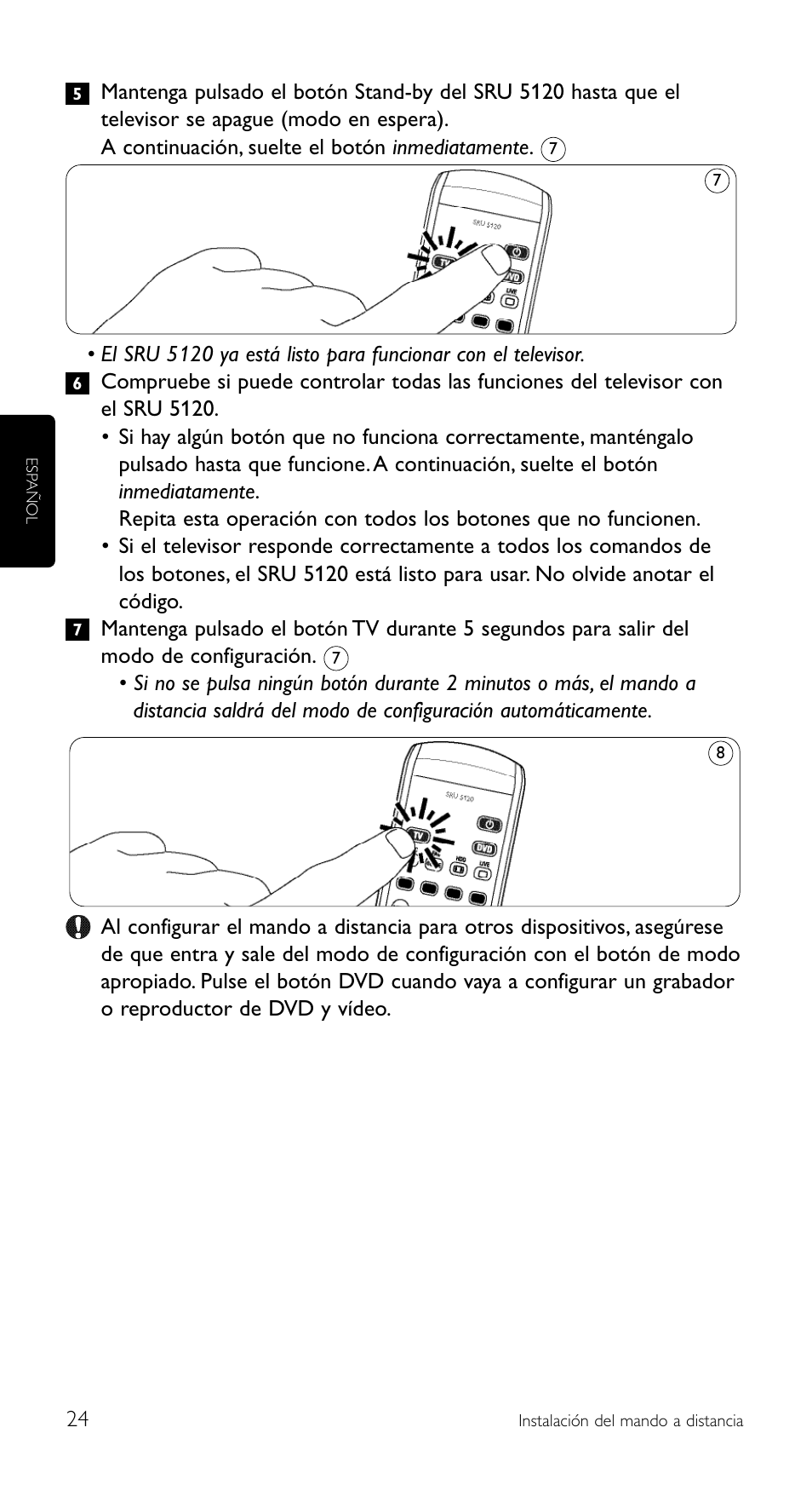 Philips SRU5120 User Manual | Page 24 / 104