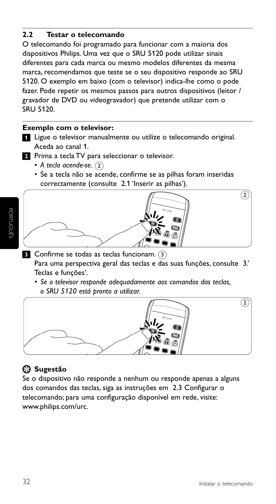 Philips SRU5120 User Manual | Page 32 / 104