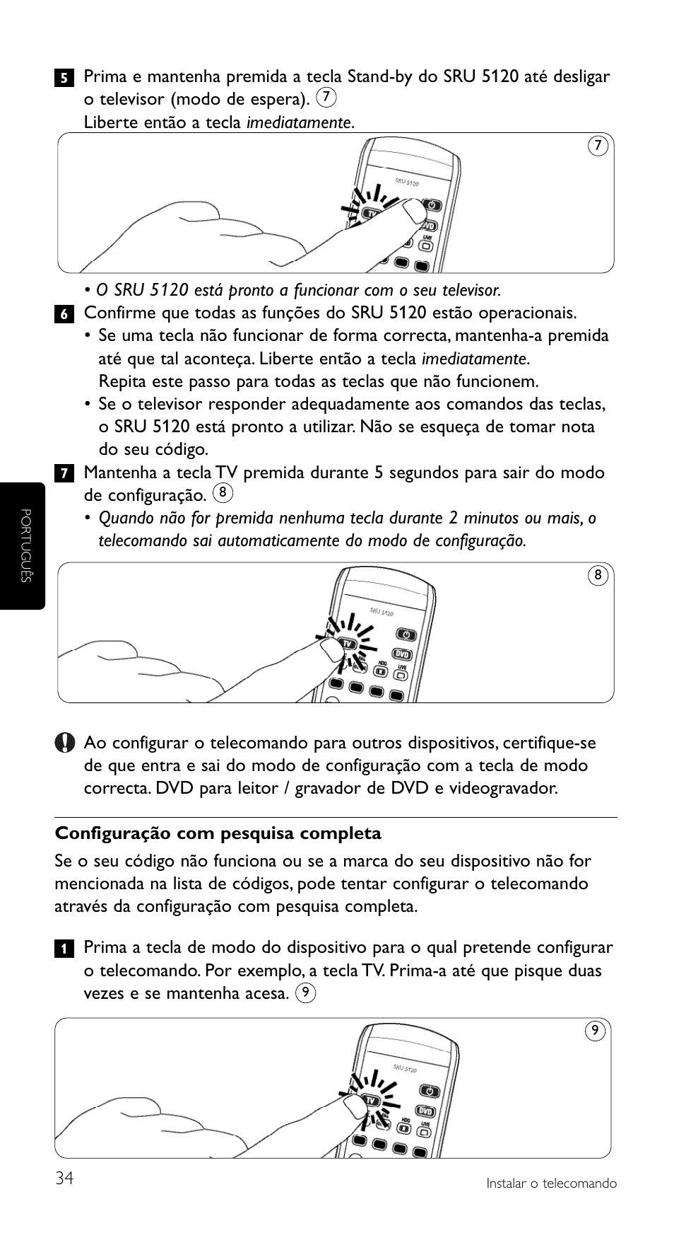 Philips SRU5120 User Manual | Page 34 / 104