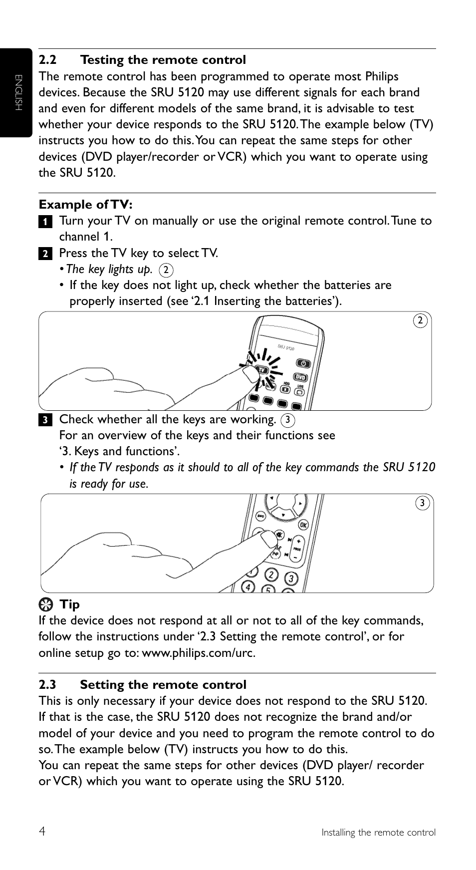 Philips SRU5120 User Manual | Page 4 / 104