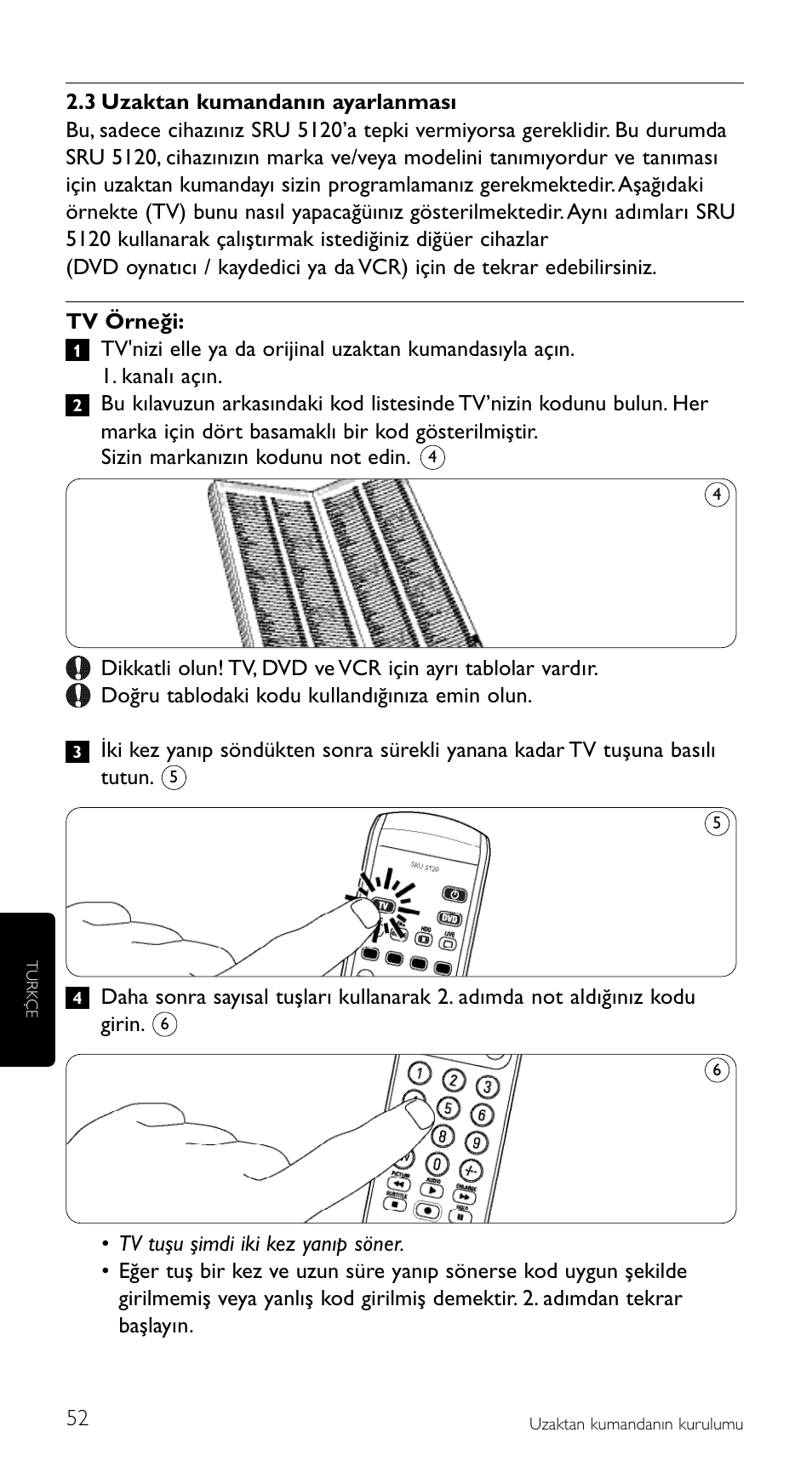 Philips SRU5120 User Manual | Page 52 / 104