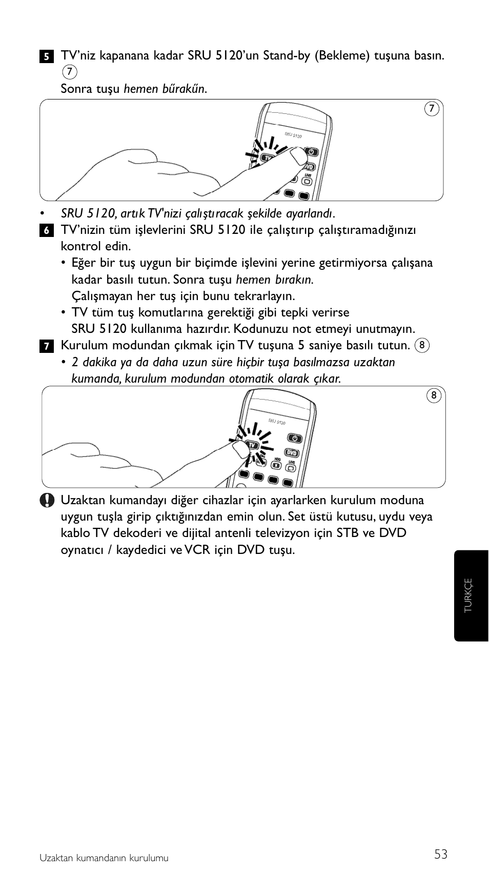 Philips SRU5120 User Manual | Page 53 / 104