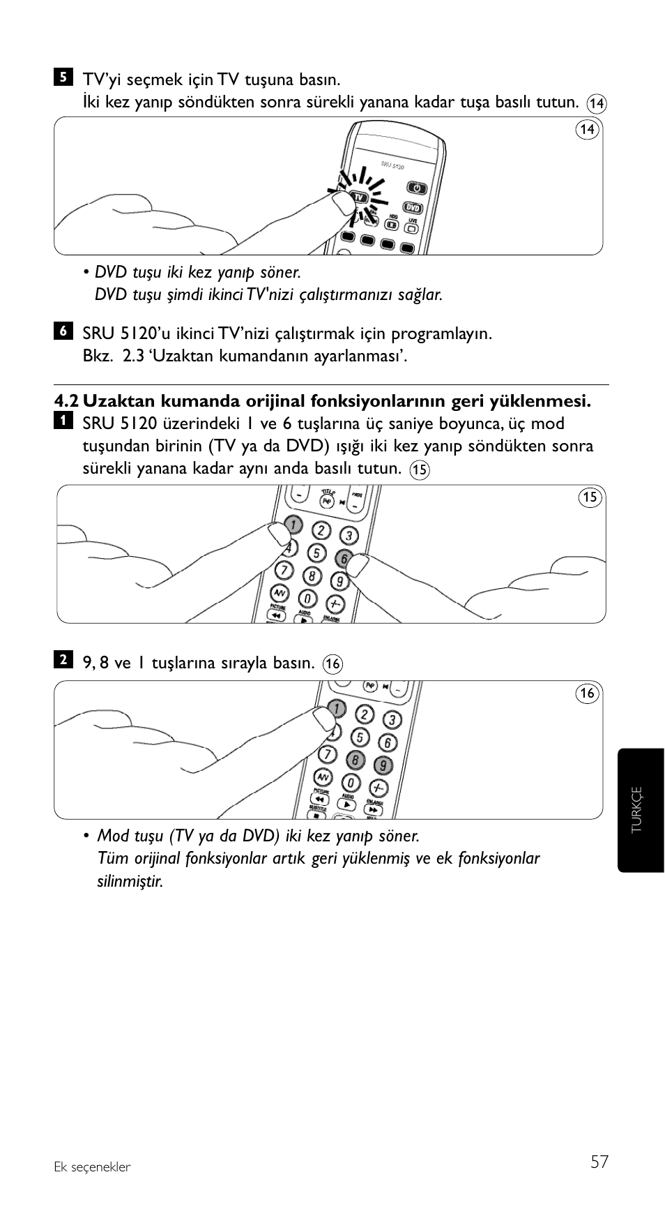 Philips SRU5120 User Manual | Page 57 / 104