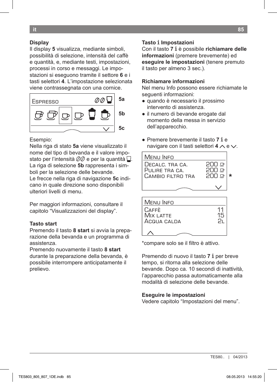 Bosch TES80751DE VeroSelection 700 Kaffeevollautomat Edelstahl User Manual | Page 89 / 116