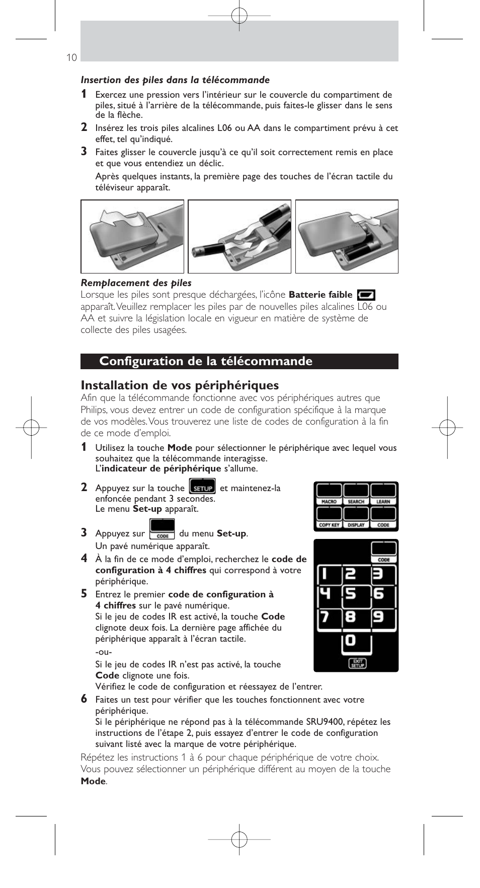 Philips SRU9400 User Manual | Page 10 / 96