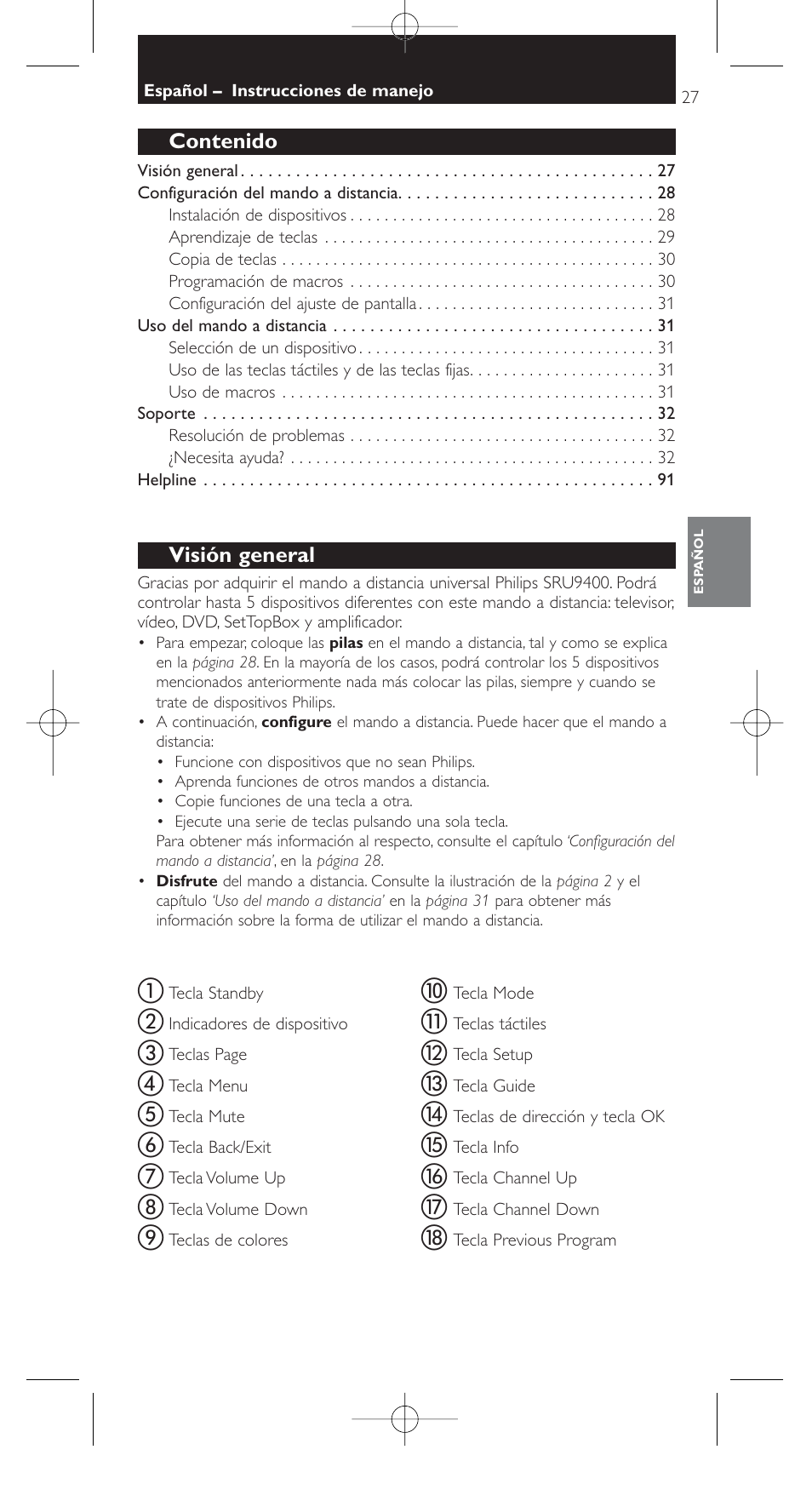 Philips SRU9400 User Manual | Page 27 / 96