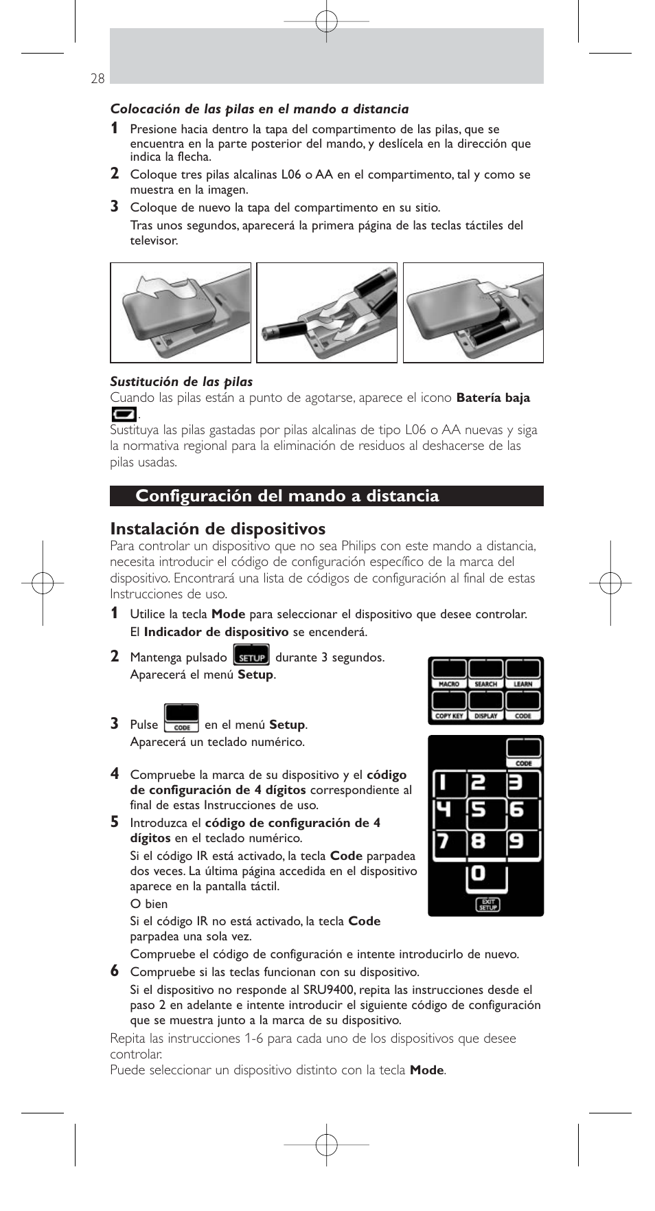 Philips SRU9400 User Manual | Page 28 / 96