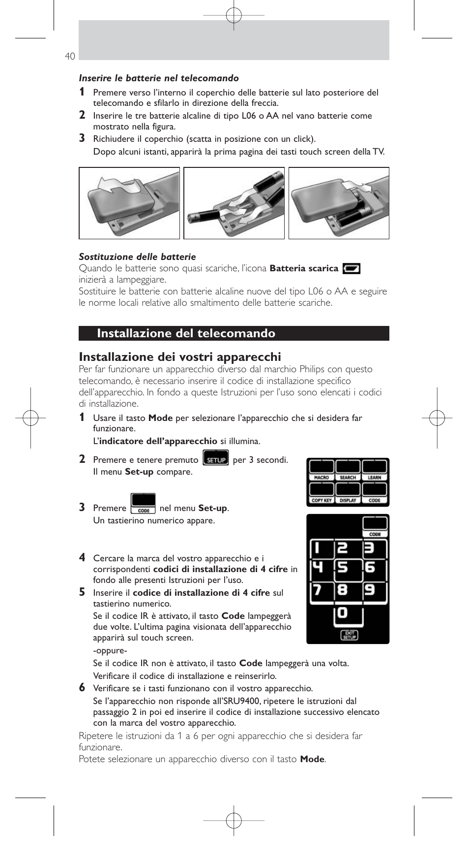 Philips SRU9400 User Manual | Page 40 / 96